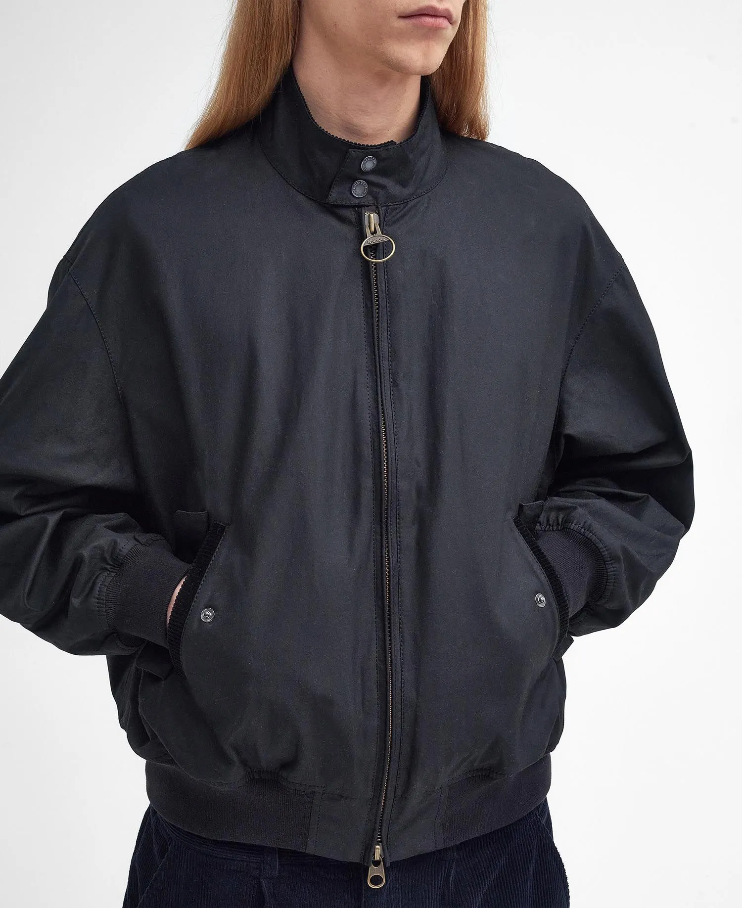 Veste ciré Porton Baracuta X Barbour - Noir
