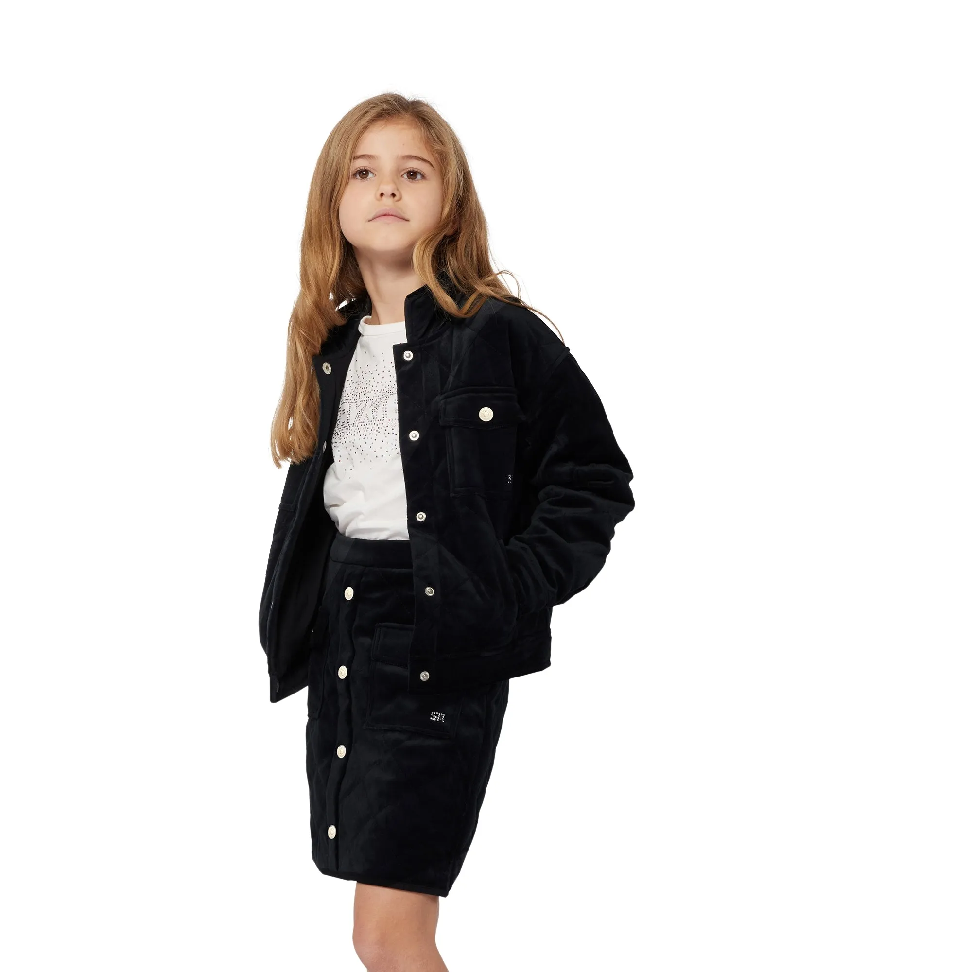 Veste en velours matelassé fille Sonia Rykiel H24
